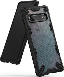 Ringke Ringke Fusion X Design etui pancerny pokrowiec z ramką Samsung Galaxy S10 Plus czarny Carbonfiber Black (XDSG0010) uniwersalny 1
