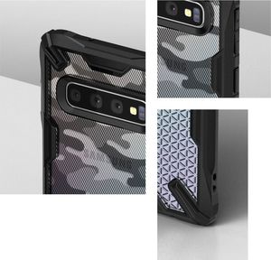 Ringke Ringke Fusion X Design etui pancerny pokrowiec z ramką Samsung Galaxy S10 Plus czarny Carbonfiber Black (XDSG0010) uniwersalny 3