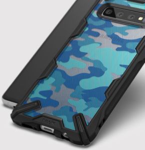 Ringke Ringke Fusion X Design etui pancerny pokrowiec z ramką Samsung Galaxy S10 Plus czarny Carbonfiber Black (XDSG0010) uniwersalny 5