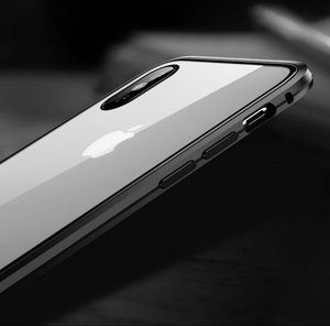 Wozinsky Wozinsky Full Magnetic Case magnetyczne etui 360 pokrowiec na przód i tył + szkło iPhone XS Max czarno-przezroczysty uniwersalny 16