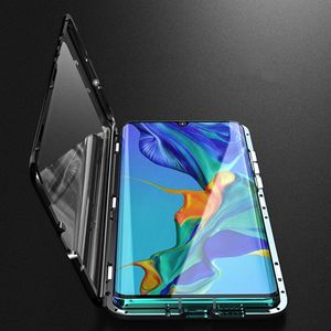Wozinsky Wozinsky Full Magnetic Case magnetyczne etui 360 pokrowiec na przód i tył + szkło Huawei P30 Pro czarno-przezroczysty uniwersalny 3