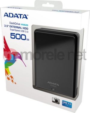 Dysk zewnętrzny HDD ADATA HDD 500 GB Czarny (AHV620500GU3CBK) 3