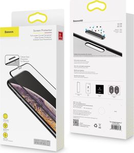 Baseus Baseus Full-screen szkło hartowane 3D Anti-Blue Light na cały ekran z osłoną na głośnik Apple iPhone XS Max czarny (SGAPIPH65-WB01) uniwersalny 19