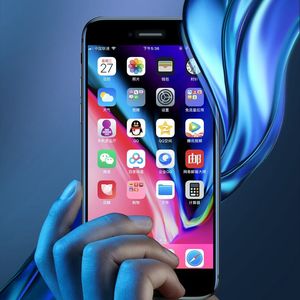Baseus Baseus Full-screen szkło hartowane 3D na cały ekran z osłoną na głośnik Apple iPhone 8 / 7 / 6S / 6 czarny (SGAPIPH8N-WA01) uniwersalny 11