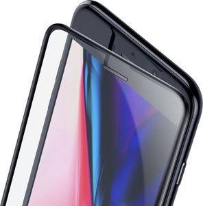 Baseus Baseus Full-screen szkło hartowane 3D na cały ekran z osłoną na głośnik Apple iPhone 8 / 7 / 6S / 6 czarny (SGAPIPH8N-WA01) uniwersalny 2