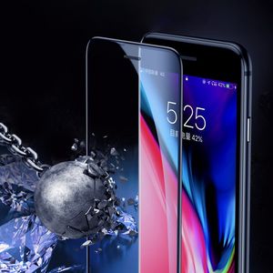 Baseus Baseus Full-screen szkło hartowane 3D na cały ekran z osłoną na głośnik Apple iPhone 8 / 7 / 6S / 6 czarny (SGAPIPH8N-WA01) uniwersalny 10