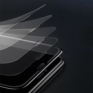 Baseus Baseus Rigid-edge Tempered Glass matowe szkło hartowane 3D 0,3 mm ze wzmocnioną ramką Apple iPhone XS / X czarny (SGAPIPH58-KM01) uniwersalny 10