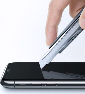 Baseus Baseus Full-screen szkło hartowane 3D Privacy na cały ekran z filtrem prywatyzującym i osłoną na głośnik Apple iPhone XS / X czarny (SGAPIPH58-WC01) uniwersalny 12