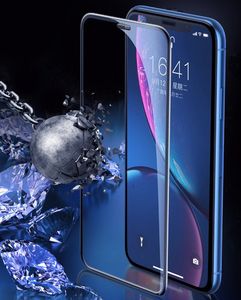 Baseus Baseus Full-screen szkło hartowane 3D na cały ekran z osłoną na głośnik Apple iPhone XR czarny (SGAPIPH61-WA01) uniwersalny 12