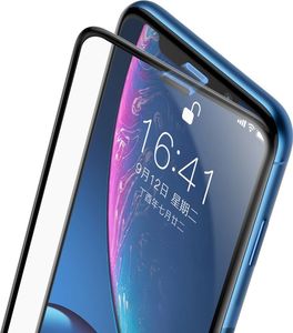 Baseus Baseus Full-screen szkło hartowane 3D na cały ekran z osłoną na głośnik Apple iPhone XR czarny (SGAPIPH61-WA01) uniwersalny 2