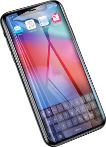 Baseus Baseus PET Soft 3D szkło hartowane na cały ekran z elastyczną ramką 0,23 mm Apple iPhone XS Max czarny (SGAPIPH65-PE01) uniwersalny 3