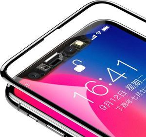 Baseus Baseus PET Soft 3D szkło hartowane na cały ekran z elastyczną ramką 0,23 mm Apple iPhone XS / X czarny (SGAPIPHX-KA01) uniwersalny 4