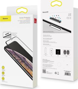 Baseus Baseus Full-screen szkło hartowane 3D na cały ekran z osłoną na głośnik Apple iPhone XS Max czarny (SGAPIPH65-WA01) uniwersalny 21