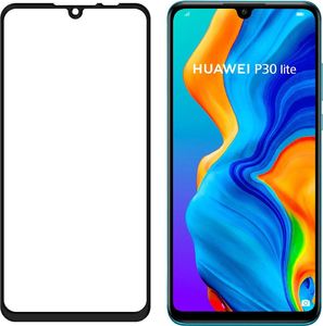 Wozinsky Wozinsky super wytrzymałe szkło hartowane Full Glue na cały ekran z ramką Case Friendly Huawei P30 Lite czarny uniwersalny 2