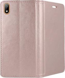 TelForceOne Pokrowiec Smart Magnetic do Huawei Y5 2019 różowo-złoty 3