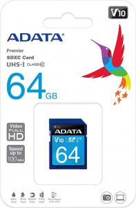 Karta ADATA Premier SDXC 64 GB Class 10 UHS-I/U1 V10 (ASDX64GUICL10R) 2