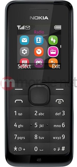 Telefon komórkowy Nokia 105 Czarny (DualSIM) 1