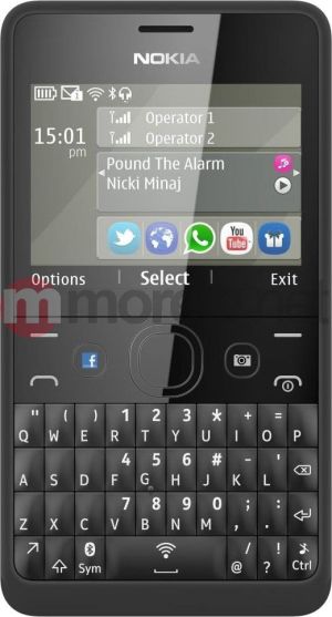 Telefon komórkowy Nokia Asha 210 Dual Sim Czarny 1