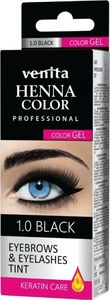 Venita Henna Color Gel żelowa farba do brwi i rzęs 1.0 Black 1