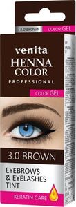 Venita Professional Henna Color Gel żelowa farba do brwi i rzęs 3.0 Brown 1