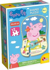 Lisciani Puzzle Świnka Peppa Kształt - Peppa muzyk, 12 elementów 1