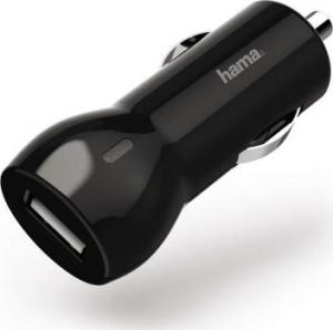 Ładowarka Hama Ładowarka samochodowa USB (2xUSB) 12V 2.4A, czarna-183259 1