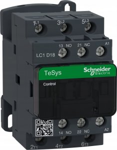 Schneider Electric Stycznik mocy 18A 3P 24V AC 50Hz 1Z 1R LC1D18B5 2