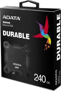 Dysk zewnętrzny SSD ADATA SD600Q 240GB Czarny (ASD600Q-240GU31-CBK) 5
