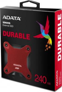 Dysk zewnętrzny SSD ADATA SD600Q 240GB Czarno-czerwony (ASD600Q-240GU31-CRD) 6