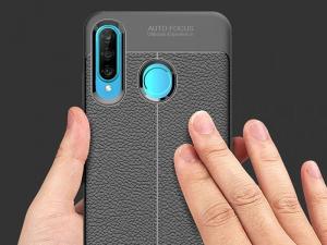 Alogy Etui Leather Armor P30 Lite czarne 6