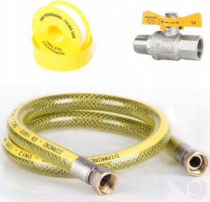 PROFITOR Przewód gazowy z dwoma nakrętkami obrotowymi G 1/2” e-GAZ Typ 111 GW/GW L = 2000 6