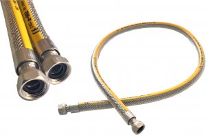 PROFITOR Przewód gazowy z dwoma nakrętkami obrotowymi G 1/2” e-GAZ Typ 111 GW/GW L = 2000 9