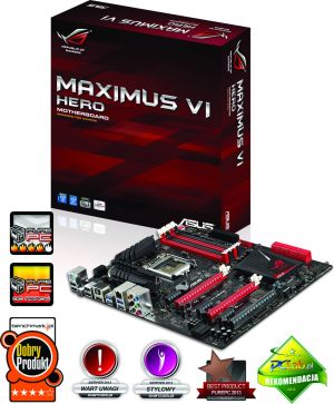 Płyta główna Asus MAXIMUS VI HERO Intel Z87 (3xPCX/VGA/DZW/GLAN/SATA3/USB3/RAID/DDR3/SLI/CROSSFIRE) 1