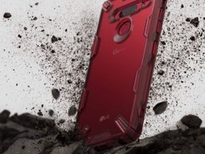Ringke Etui Ringke Fusion X do LG G8 ThinQ Ruby Red uniwersalny 3