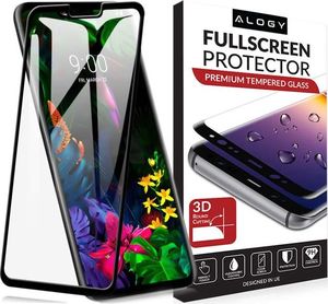 Alogy Szkło hartowane Alogy na cały ekran do LG G8 Czarne uniwersalny 4