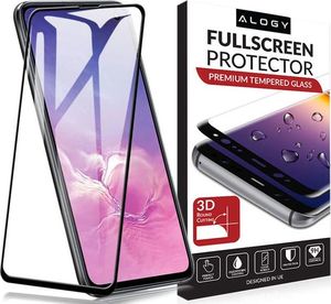Alogy Szkło hartowane Alogy na cały ekran do Samsung Galaxy S10e Czarne uniwersalny 2