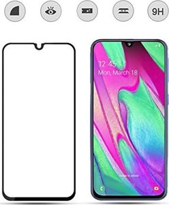 Mocolo TG+ Full Glue 5D do Samsung Galaxy A40 czarne 2