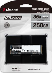 Dysk SSD Kingston SKC2000 250 GB M.2 2280 PCI-E x4 Gen3 NVMe (SKC2000M8/250G) 3