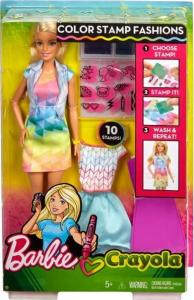 Lalka Barbie Crayola Barbie kolorowe stemple (FRP05) 1