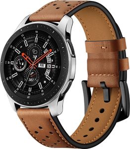 Tech-Protect skórzany pasek do Samsung Galaxy Watch 46mm Brązowy 1