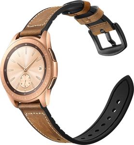 Tech-Protect skórzany pasek do Samsung Galaxy Watch 46mm Brązowy Vintage 2