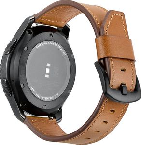 Tech-Protect skórzany pasek do Samsung Galaxy Watch 46mm Brązowy 3