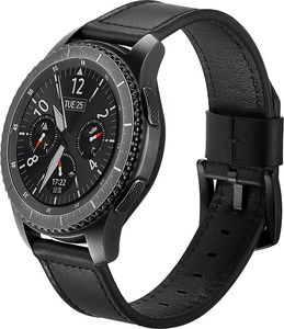 Tech-Protect skórzany pasek do Samsung Galaxy Watch 46mm Czarny 1
