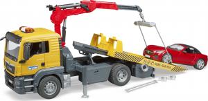 Bruder MAN TGS Pomoc drogowa z autem Roadster czerwonym i modułem (03750) 6
