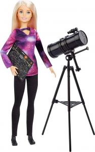 Lalka Barbie Mattel National Geographic - Astrofizyczka z mapą i teleskopem (GDM44/GDM47) 1