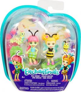 Enchantimals Małe przyjaciółki kwitnący ogród 2-PACK Cay Caterpillar i Beetrice Bee (FXM86/FXM88) 1