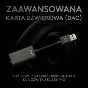 Słuchawki Logitech G Pro Gaming Headset Czarne (981-000812) 5
