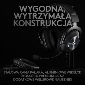 Słuchawki Logitech G Pro X Czarne (981-000818) 4