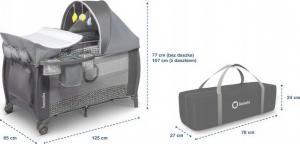 Lionelo Łóżeczko Sven Plus Grey Scandi 8