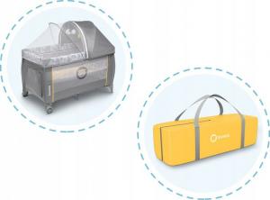 Lionelo Łóżeczko Sven Plus Yellow Scandi 3